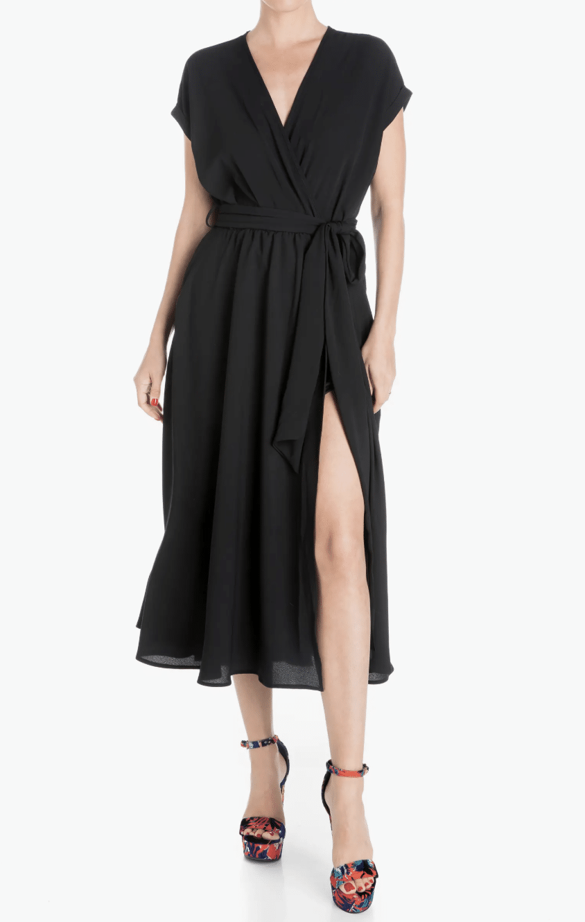 Best Black Dresses for Women tania stephens 50 is not old fashion blogger midi dress